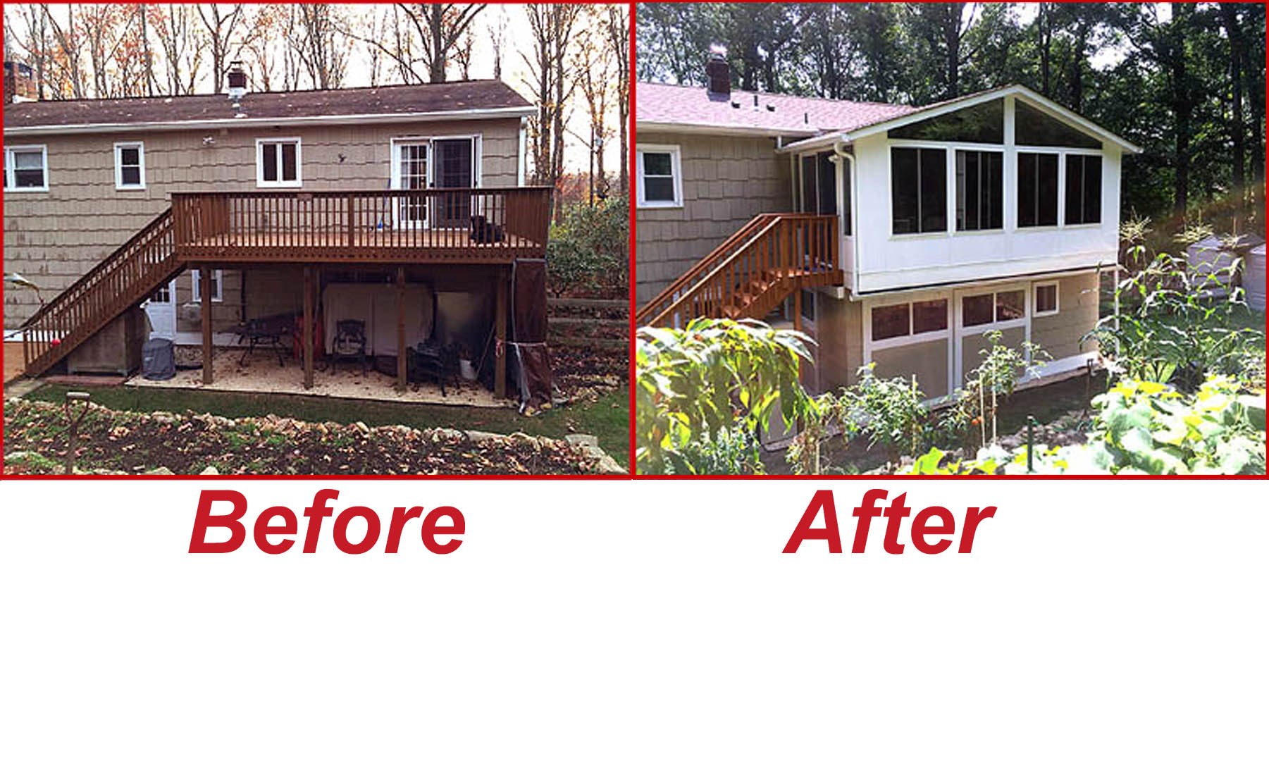 Before & After Winter's Project - Morris County