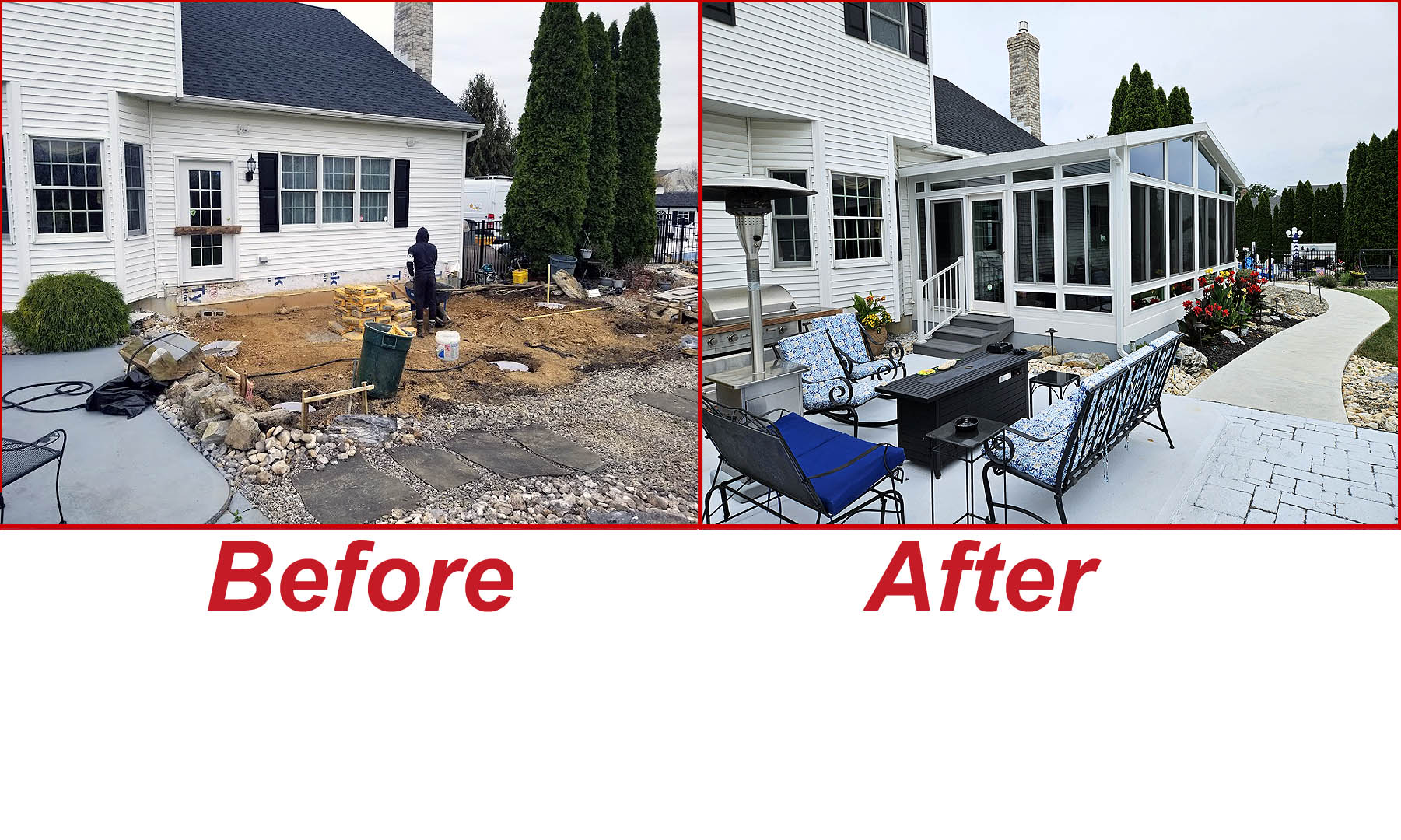 Before & After DiNicola's Project - Palmer, PA